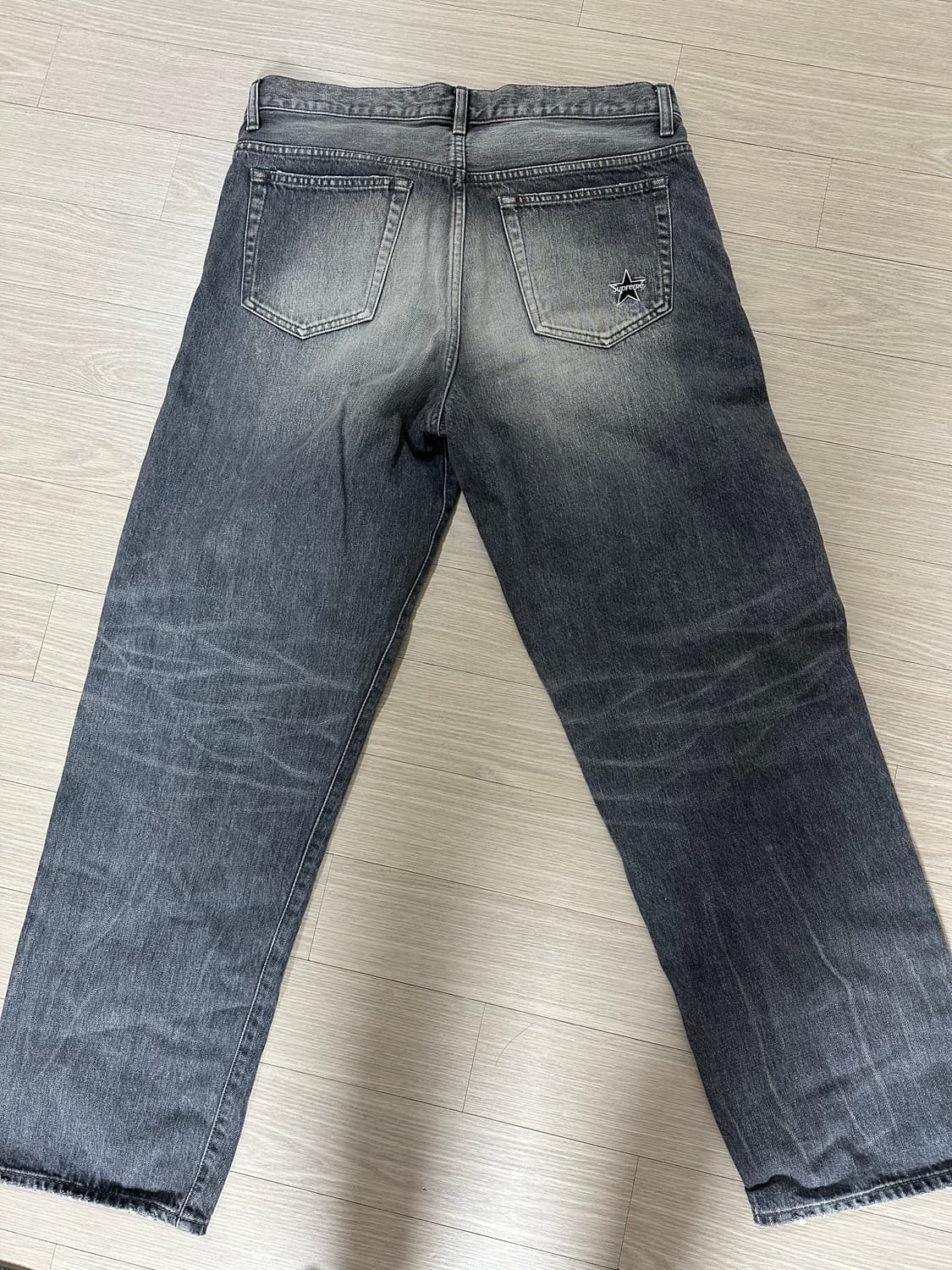 슈프림 디스트레스드 셀비지 그레이 32 상품이미지3