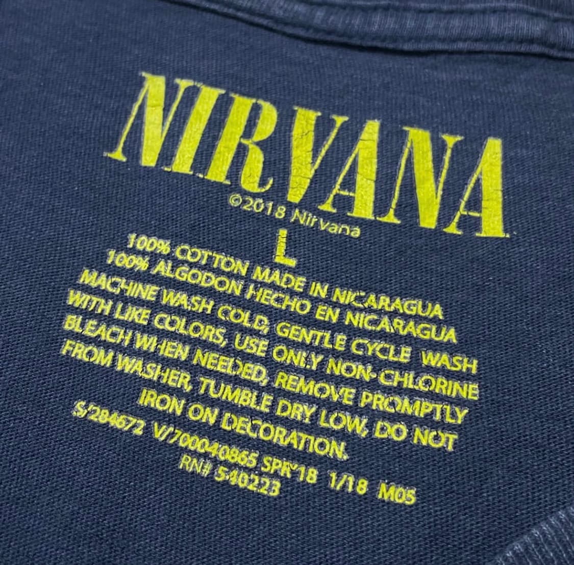 너바나(NIRVANA) 티셔츠 상품이미지4