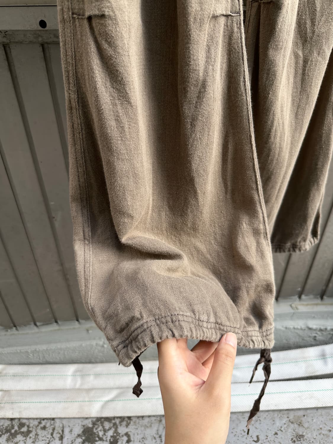 Vintage brown drawstring flare pants   상품이미지9