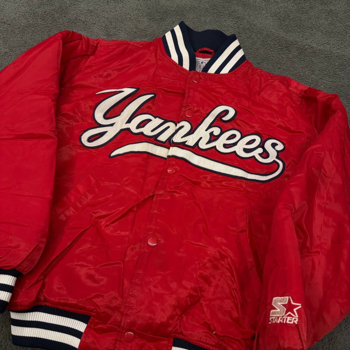[정품/S] 스타터 뉴욕양키스 스타디움 바시티 자켓 상품이미지1