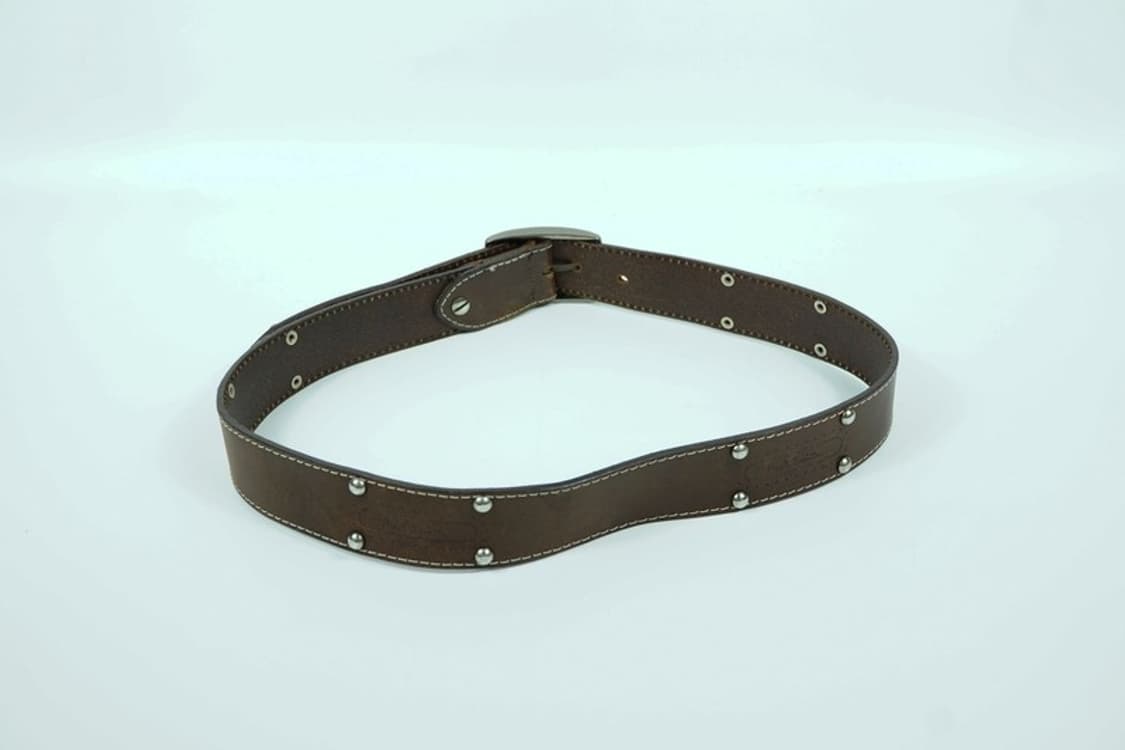 폴스미스 스터드 디테일 브라운 통가죽 벨트 상품이미지3