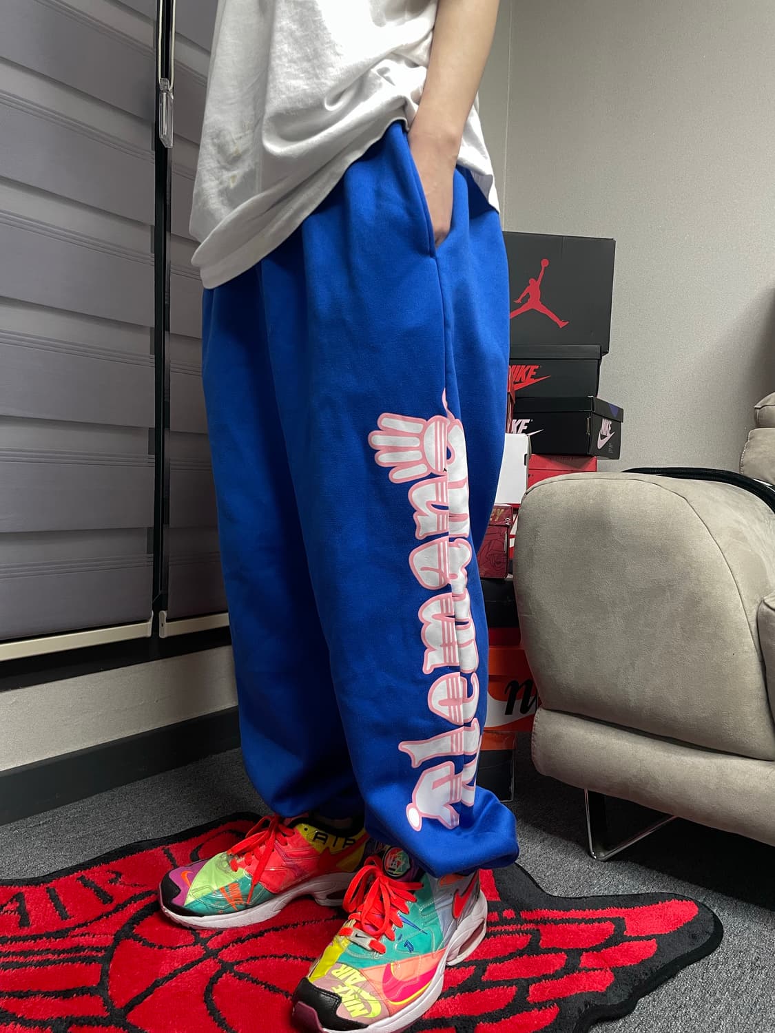 블루 트레이닝 팬츠(30-33 추천) 상품이미지2