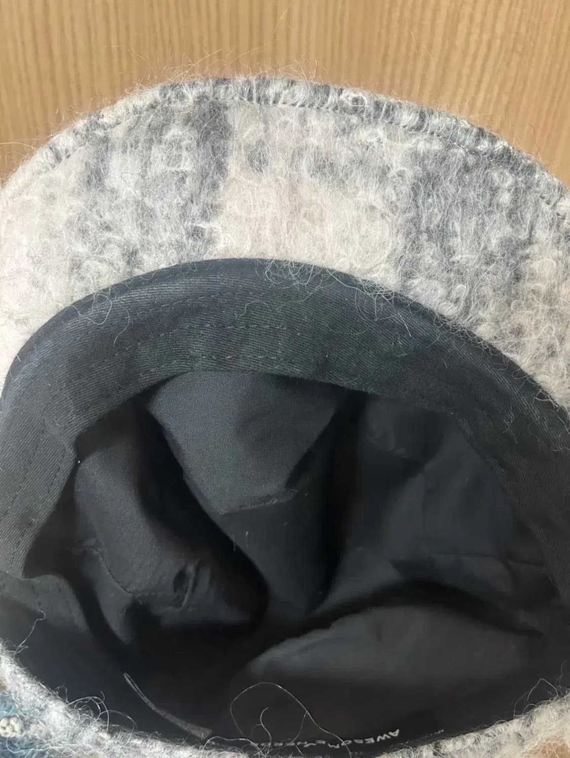 어썸니즈 리본 벨보이캡 스노우 핑크 상품이미지3