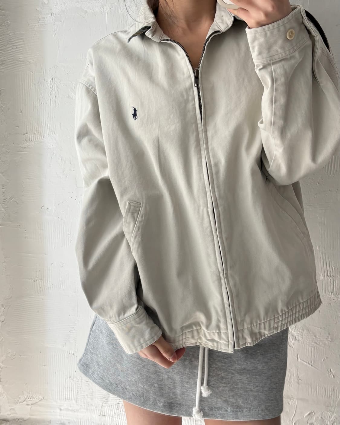 Polo 폴로 랄프로렌 베이지컬러 코튼 스윙톱 자켓 상품이미지2