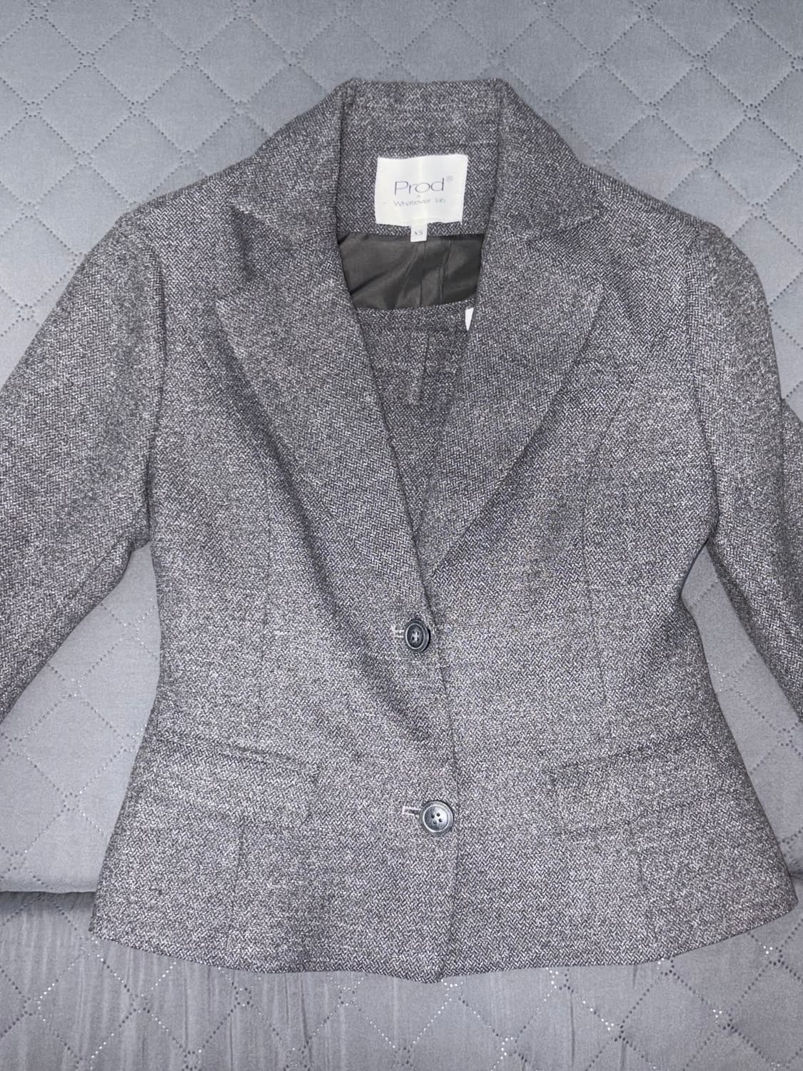 미국 PROD Crop Blazer & Pleated Mini Skirt 상품이미지3