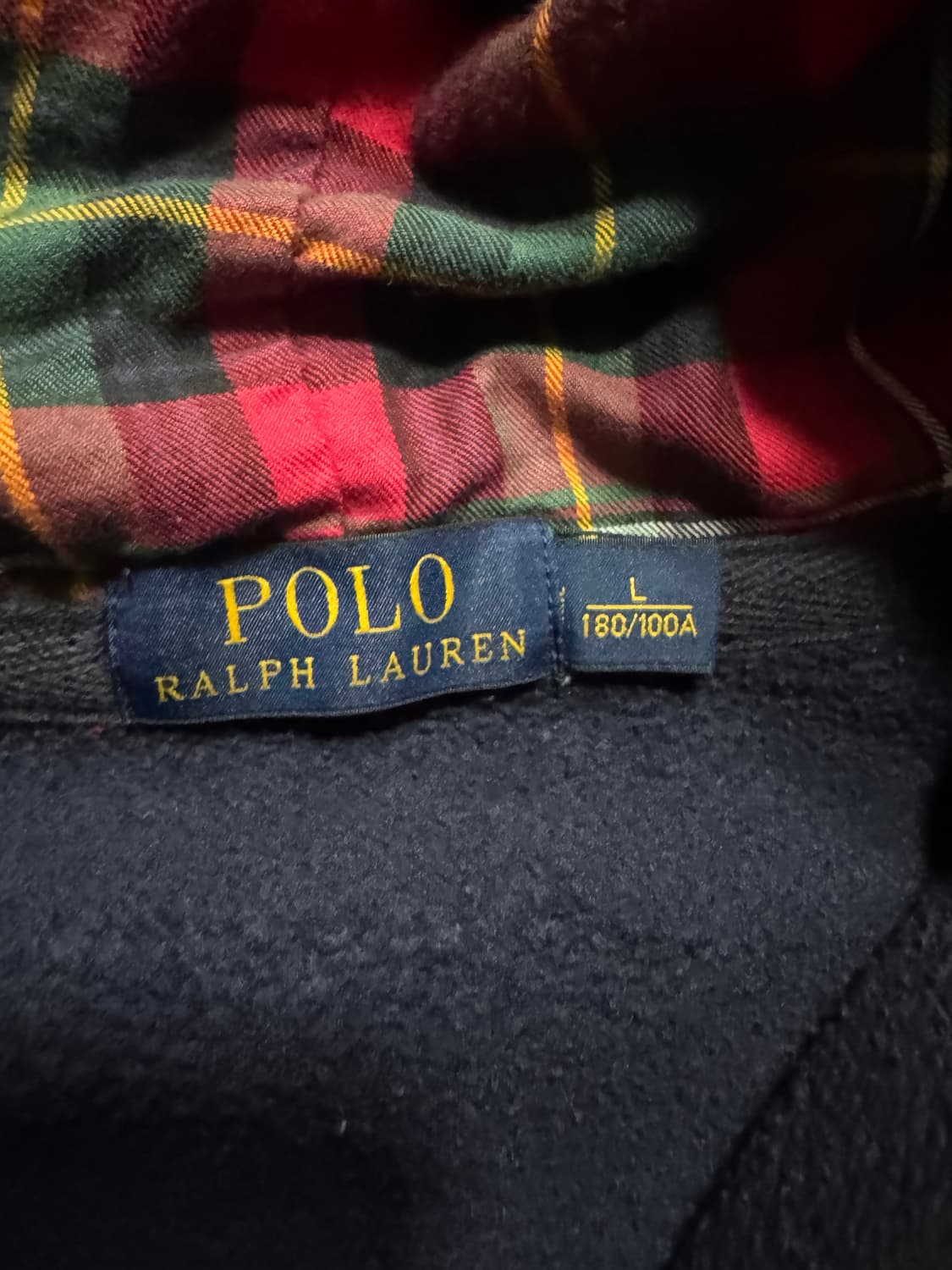 폴로 랄프로렌 체크 빅포니 후드집업 상품이미지2