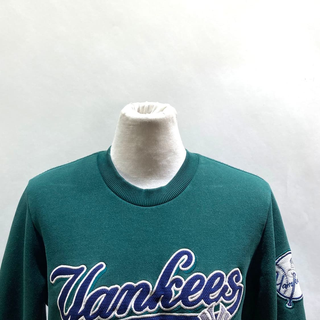MLB 여성기모맨투맨 그린 85 상품이미지2