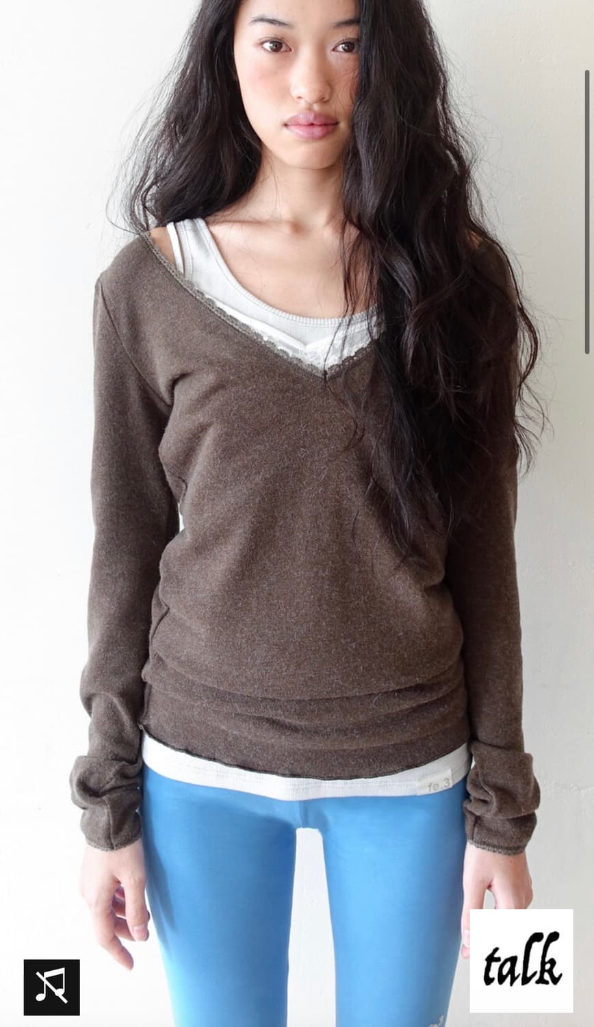 페어리 아이리스 롱탑 카키 상품이미지1