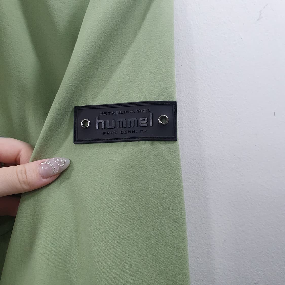 2XL 험멜 남성 그린 오버핏 스포츠 바람막이 자켓 상품이미지4