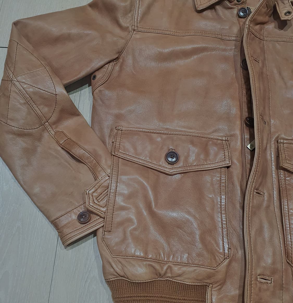 마시모 두띠 A-2 플라이트 자켓 양가죽 m (100) 상품이미지4