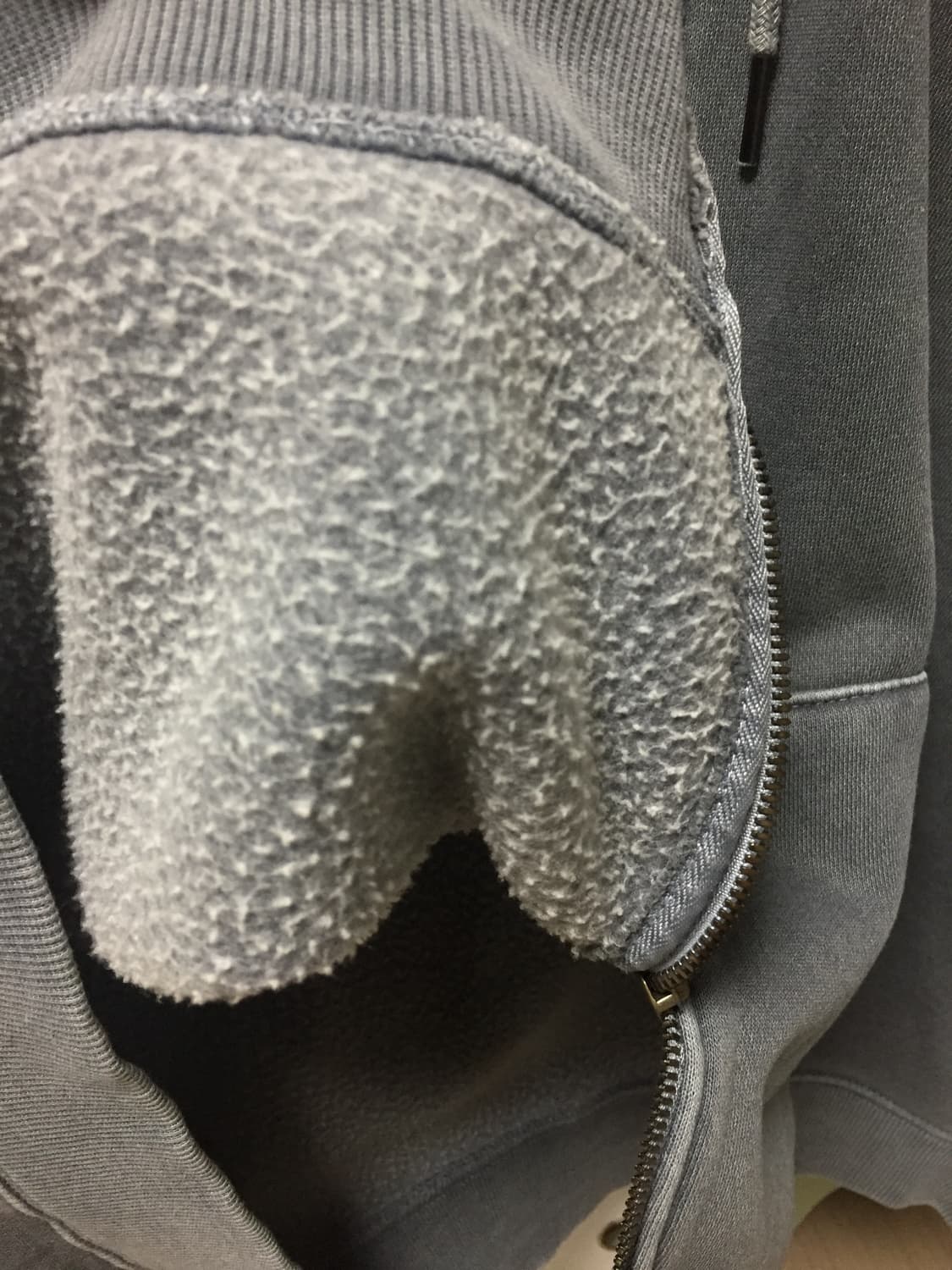 피그먼트 투웨이 기모 후드집업 상품이미지4