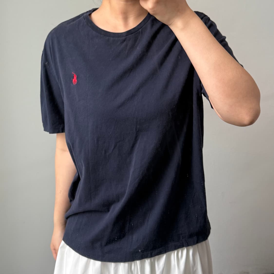 [L] 폴로 네이비 반팔 티셔츠 상품이미지2