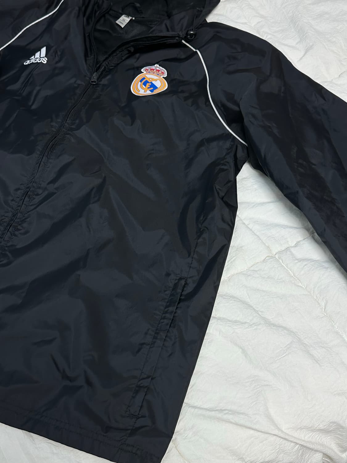 아디다스 레알마드리드 레인 코트 바람막이 라지 상품이미지6