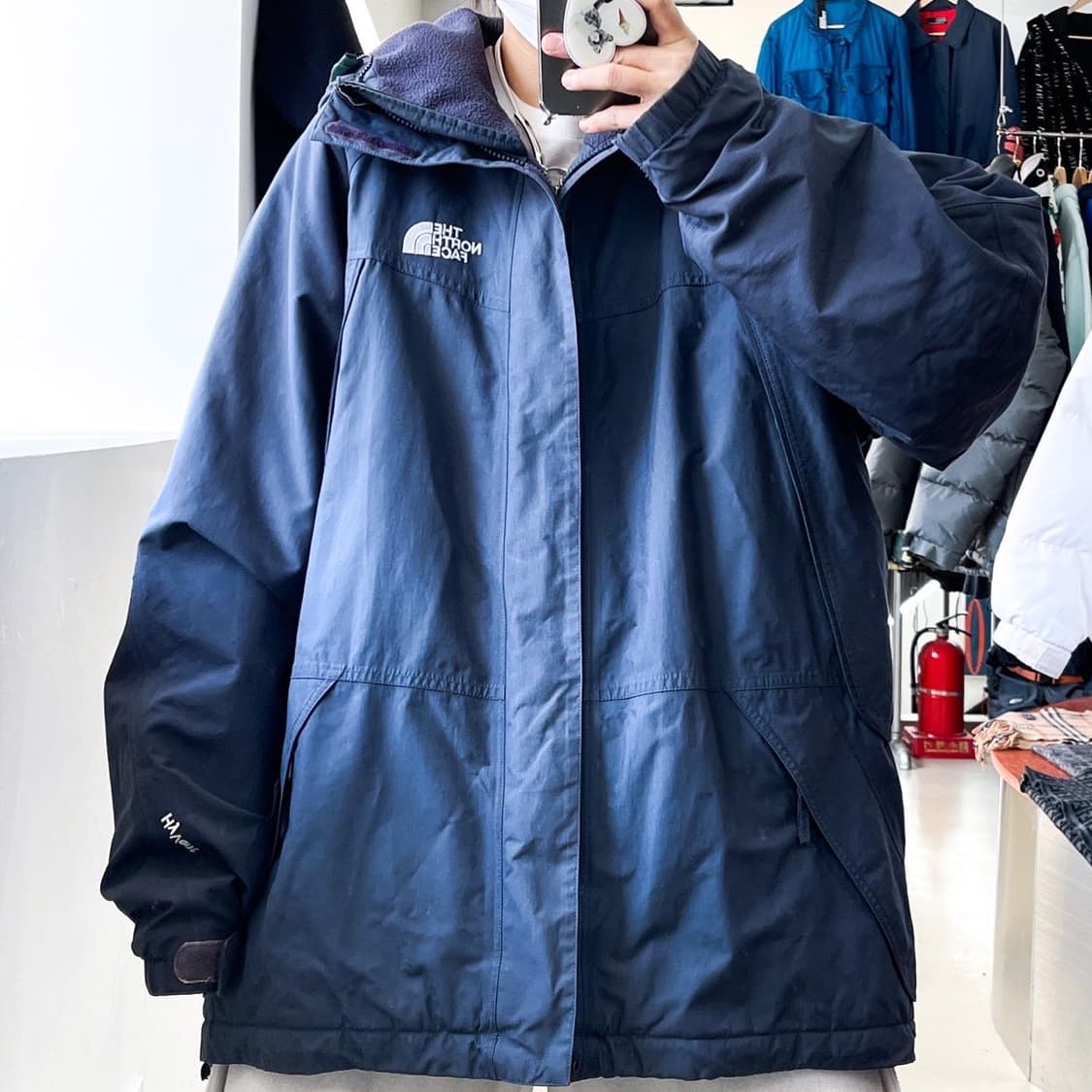 노스페이스 하이벤트 플리스 라이닝 마운틴 후드 점퍼 상품이미지2