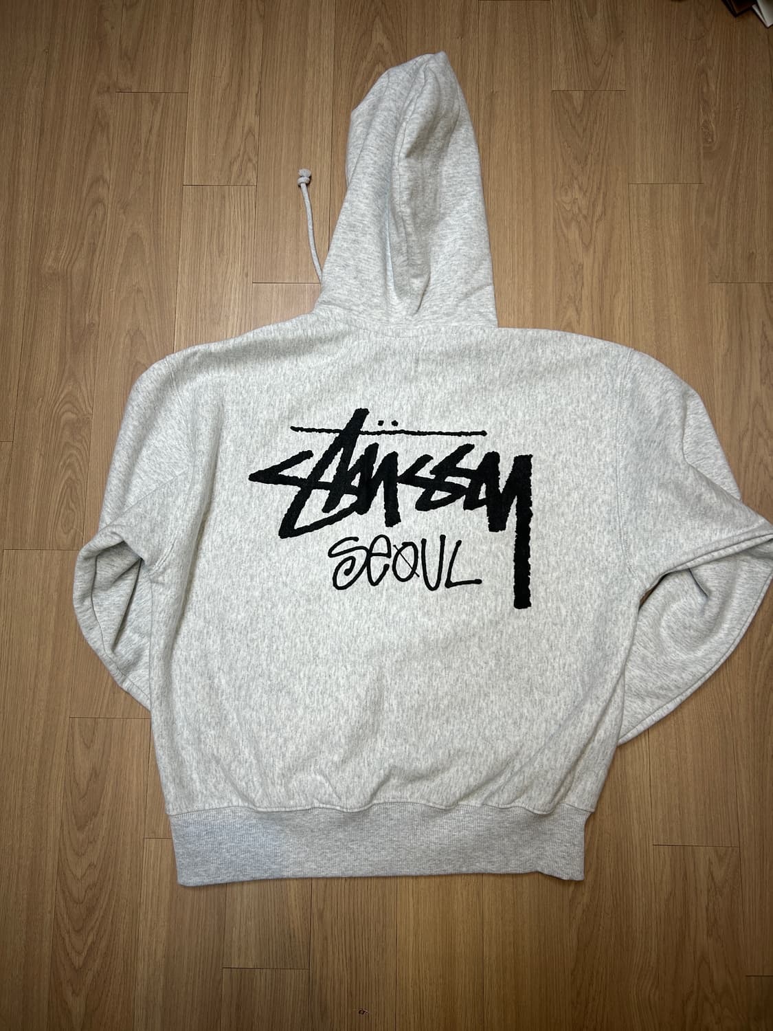 [M] 스투시 서울 스탁 후드집업 애쉬헤더 상품이미지2