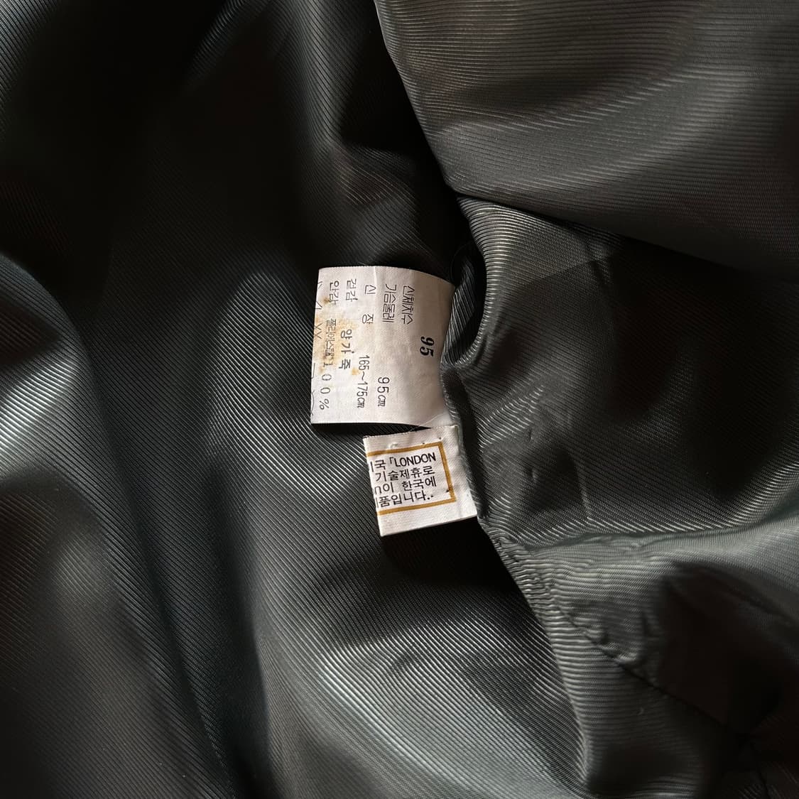 [M]런던포그 90s 양가죽 레더 봄버 자켓 상품이미지9