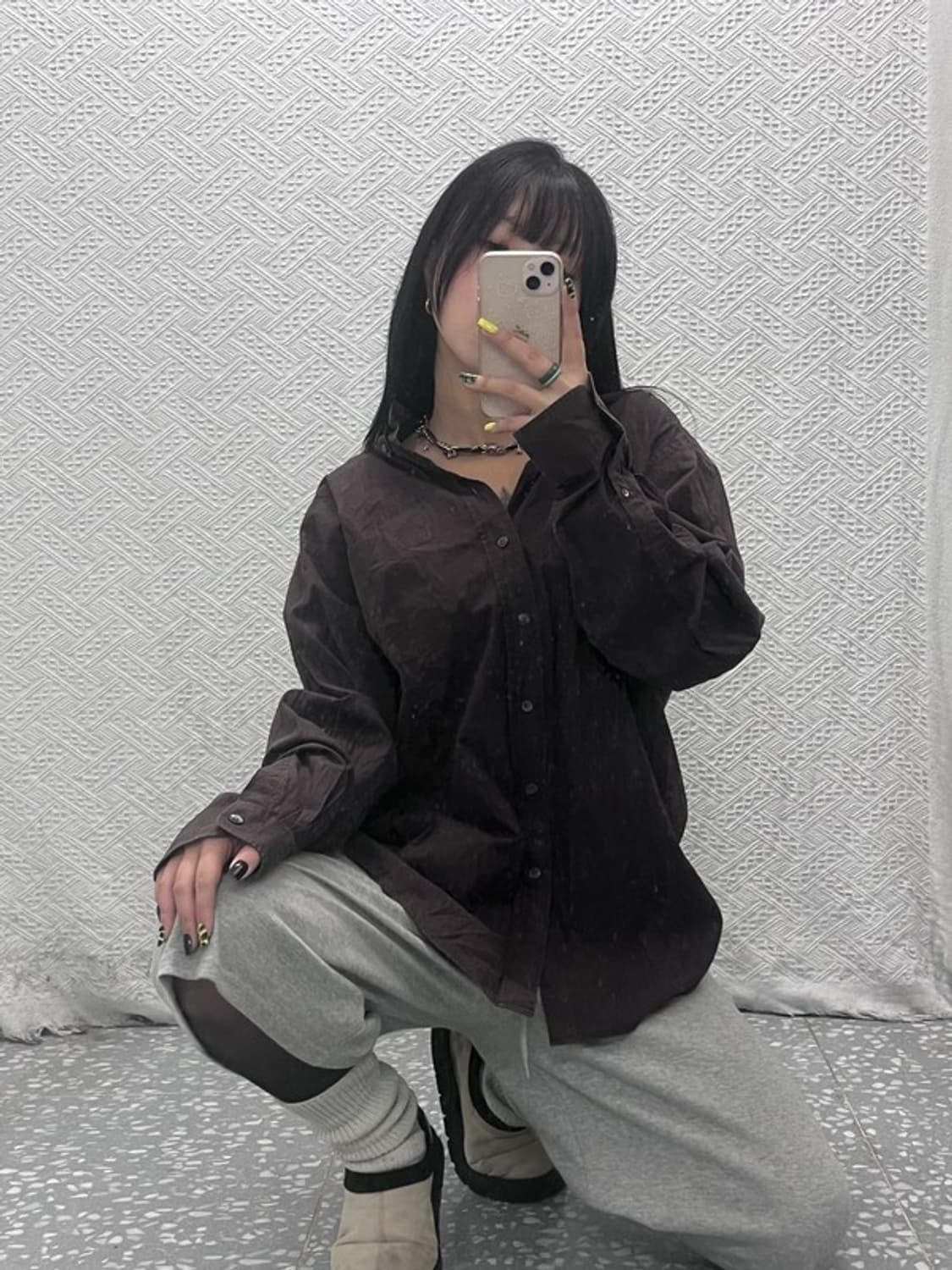 버버리 올드빈티지 로고스트라이프 컨트리 셔츠 XL C07530 상품이미지2