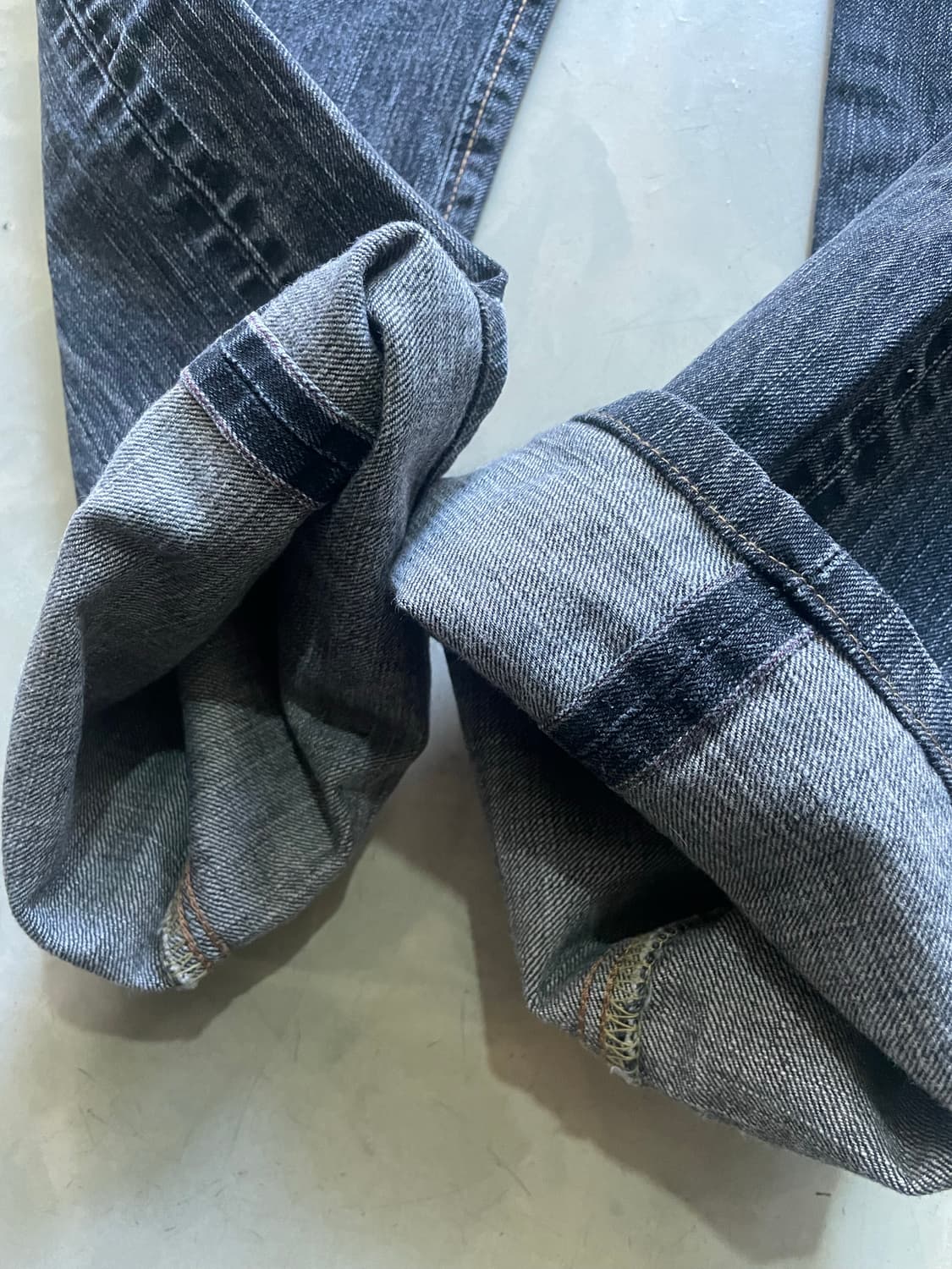 EDWIN 505ZX SELVAGE BLACK DENIM 29x33 상품이미지9