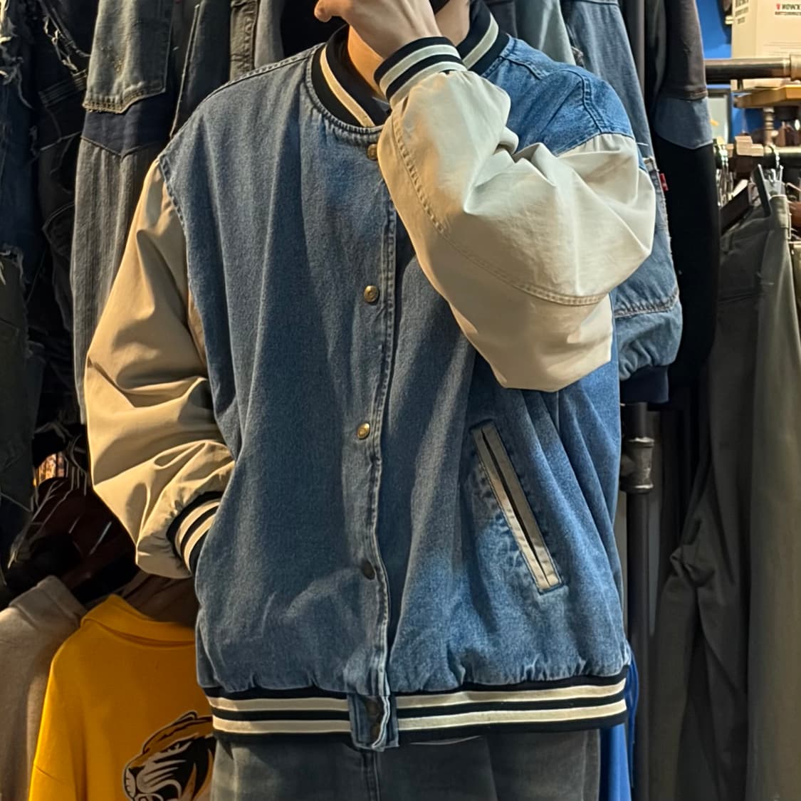 [NO.9] VTG 데님 바시티자켓 상품이미지4