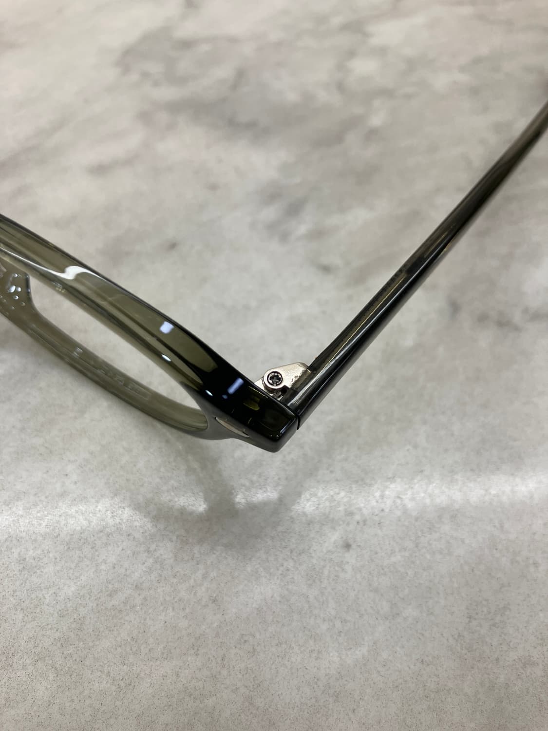 B74 KS 카키 오벌 슬림 뿔테 안경6859 상품이미지2