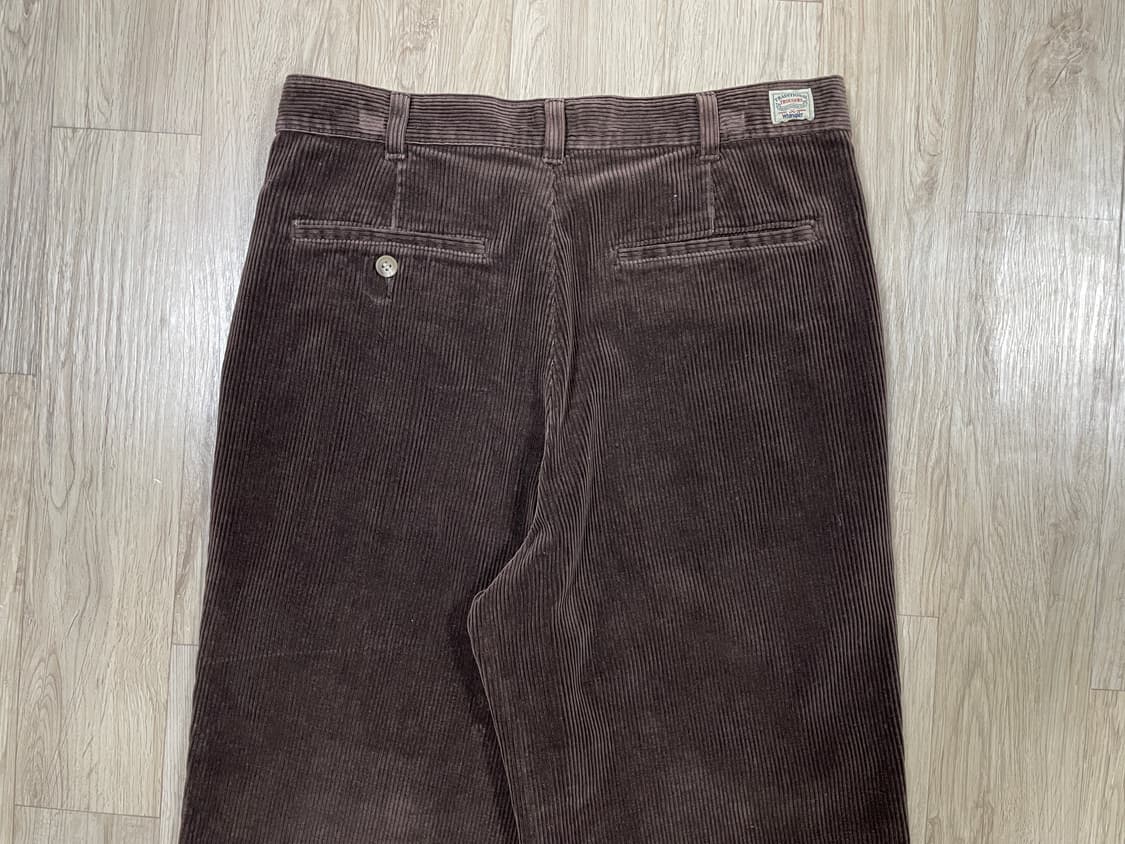 31~32) 90s 랭글러 투턱 코듀로이 팬츠(민트급)RRL&LVC&폴로 상품이미지8