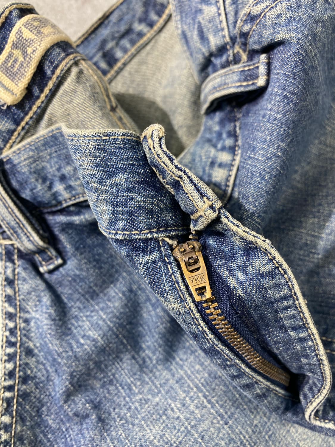 [34] 00s EXPRESS 익스프레스 덩가리핏 와이드 데님팬츠 상품이미지6