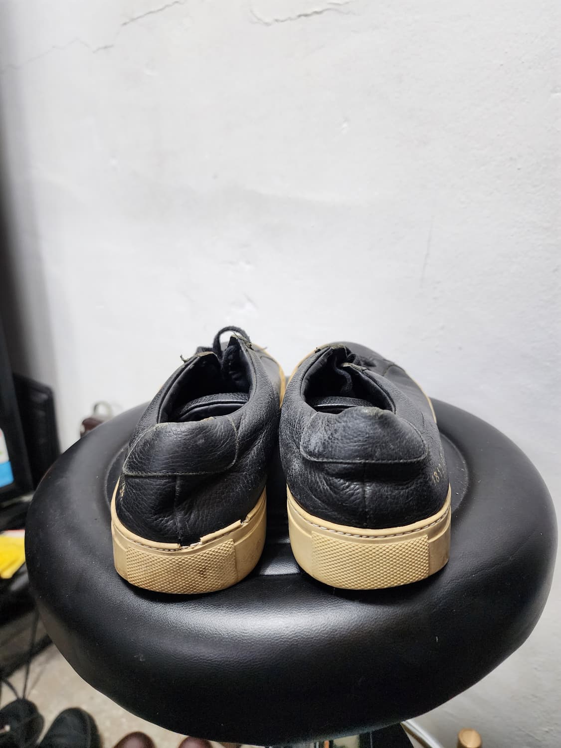 커먼프로젝트 블랙 레더 스니커즈 상품이미지5