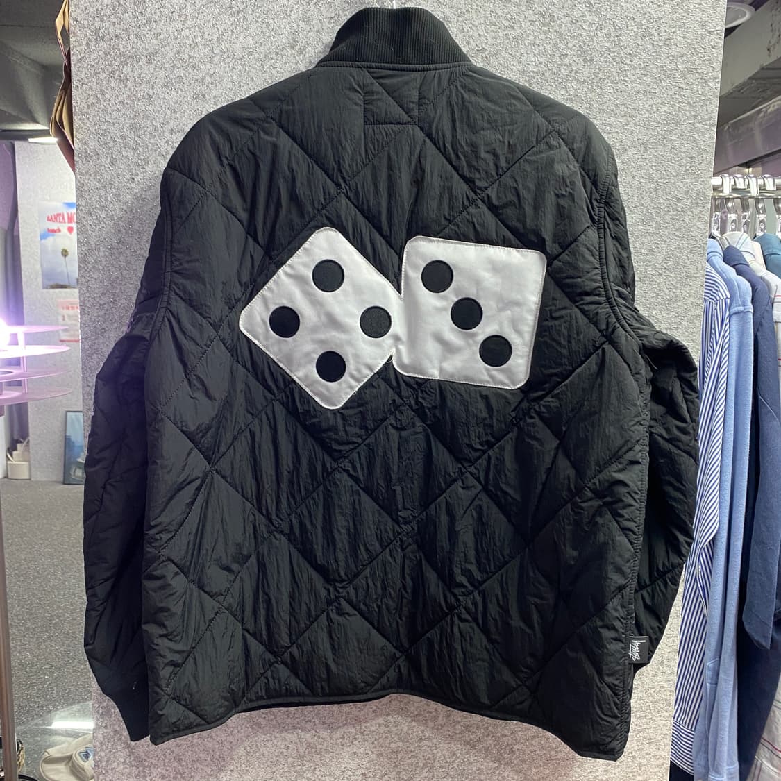 스투시 다이스 퀄티드 블랙 누빔 자켓 B3999 상품이미지5