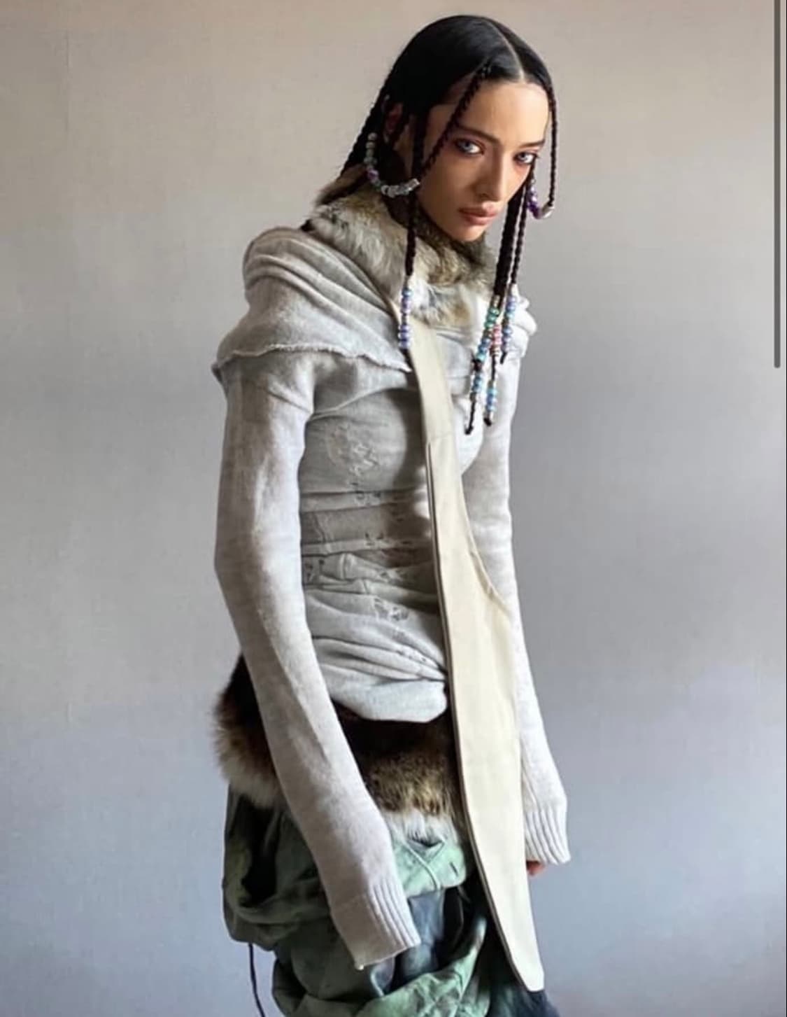 [XS]스컬프터 니트 드레스 상품이미지4