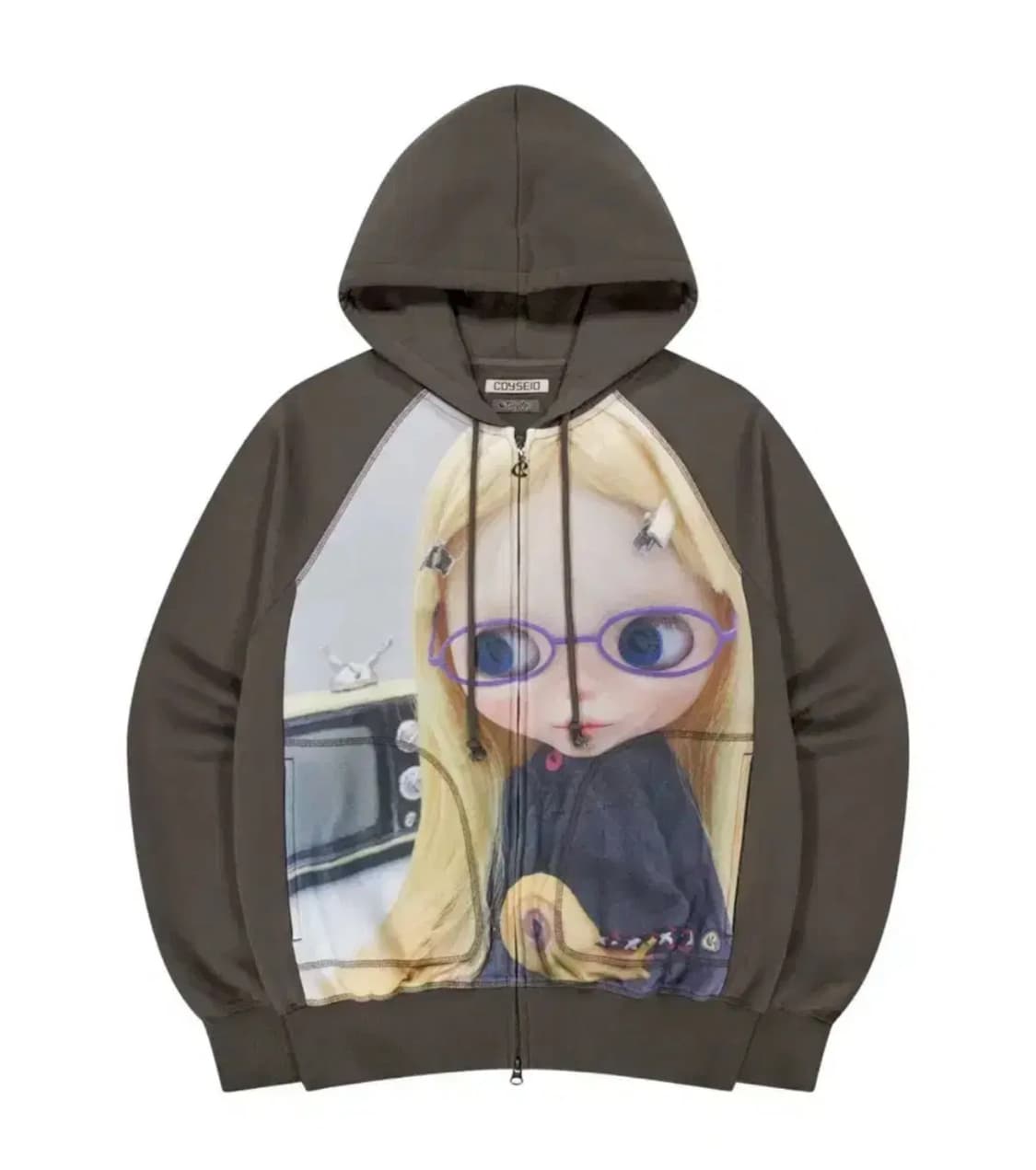 코이세이오 브라이스 후드집업 브라운 상품이미지1