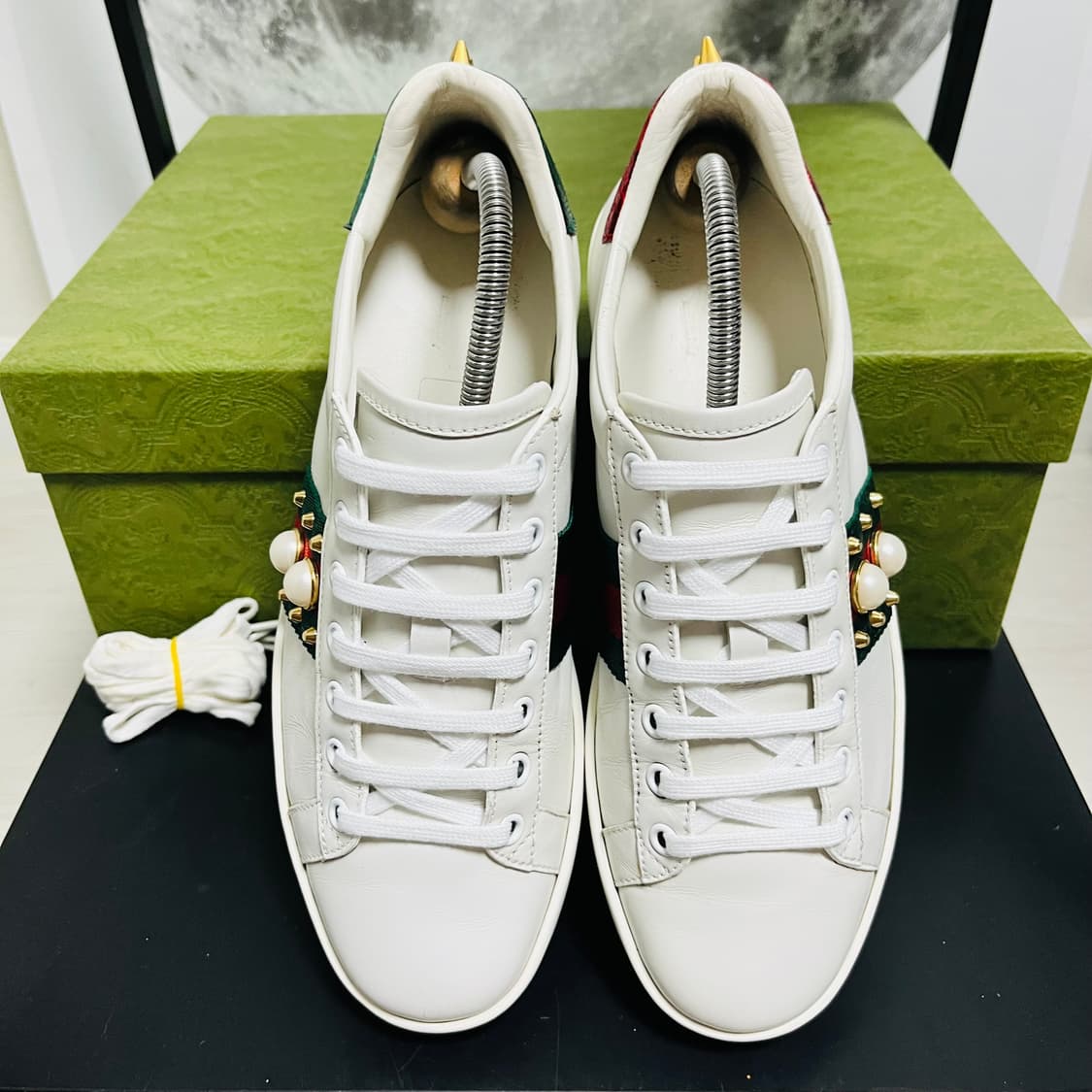 정품 38) 구찌 진주 펄 스터드 스니커즈 240~245 상품이미지3