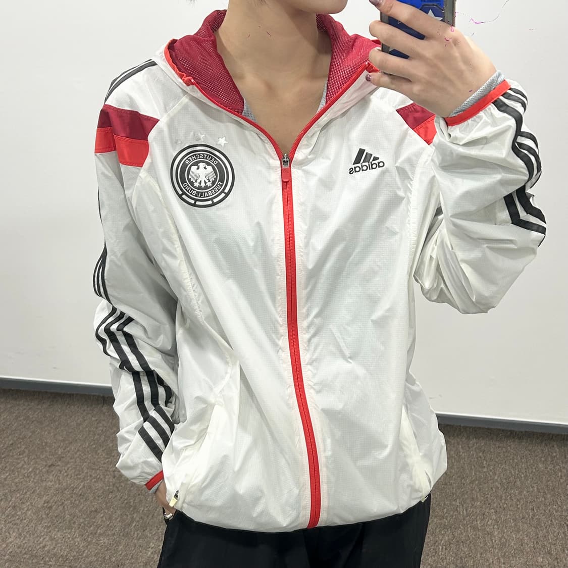 Adidas 아디다스 독일 화이트 바람막이 상품이미지1