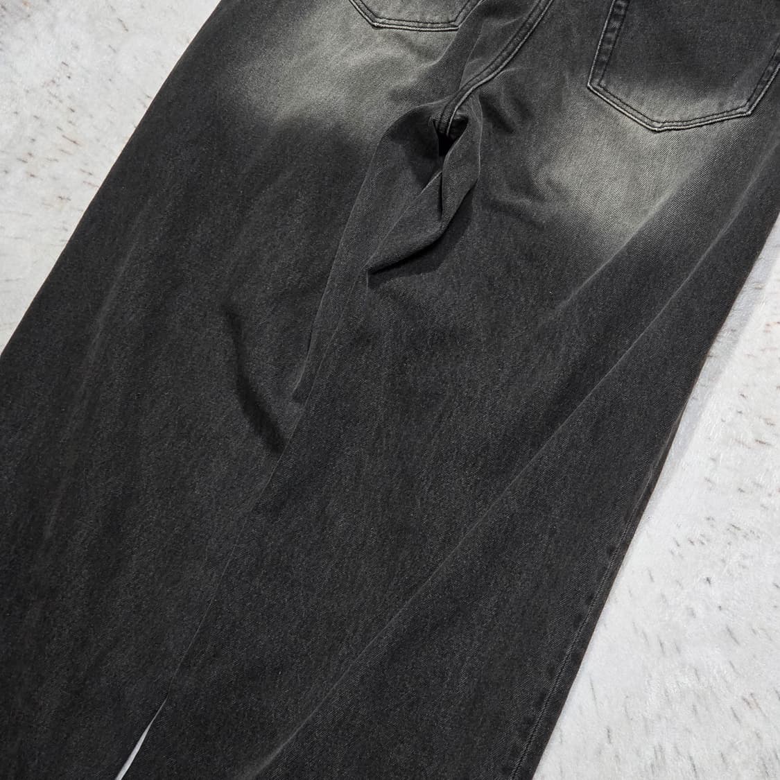 무신사 스탠다드 그레이 와이드 데님팬츠 상품이미지6