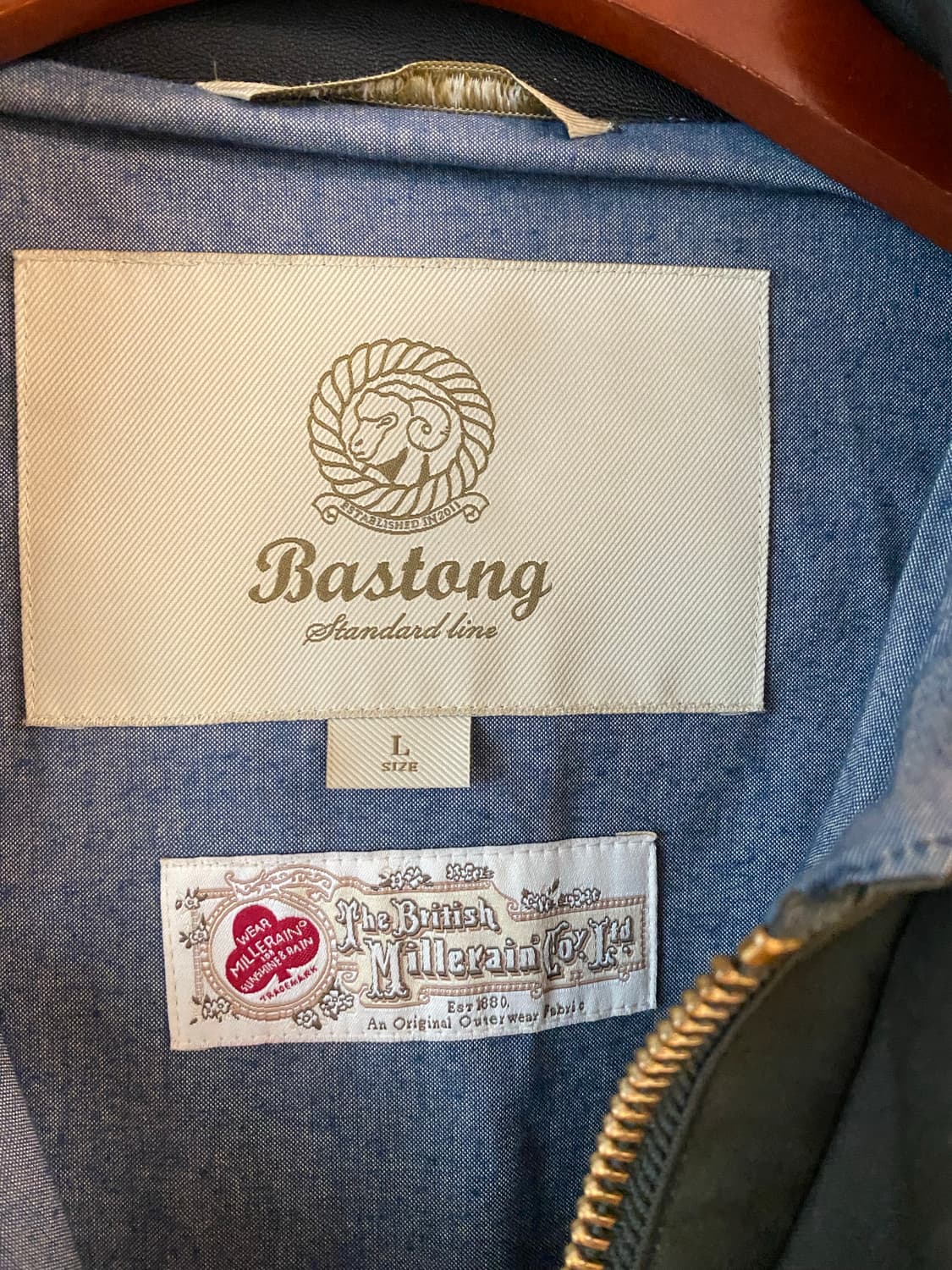 바스통 001 왁스자켓 올리브 상품이미지6