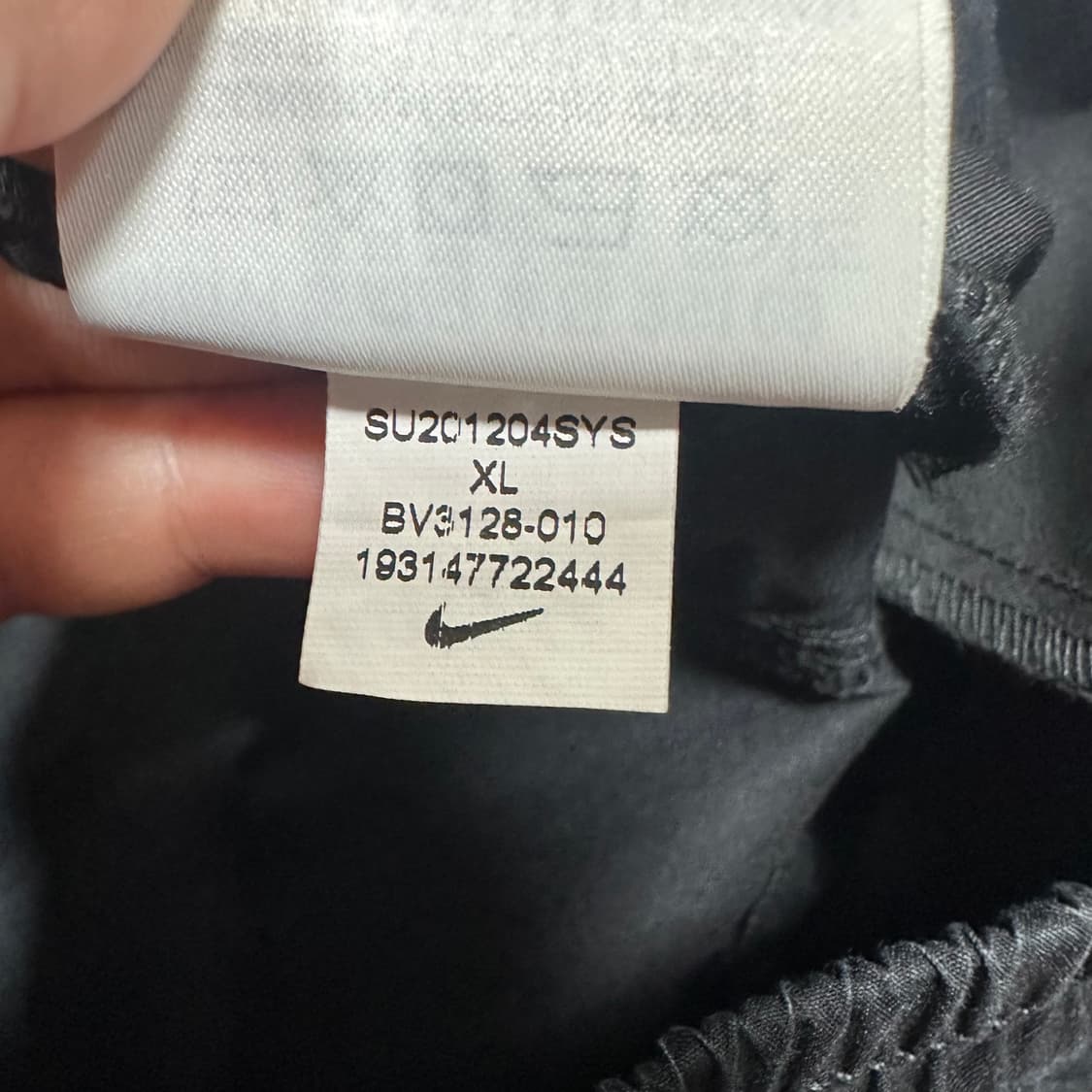 ✨ (바배) 나이키 밴딩 블랙 카고 팬츠  상품이미지5
