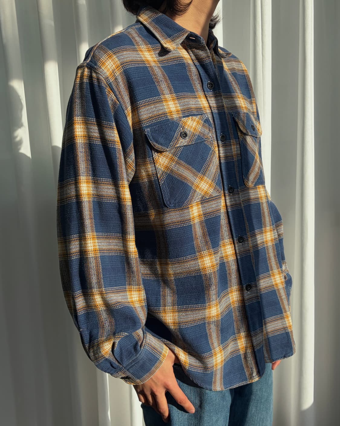 [L]슈가케인 Sugar Cane 플란넬 워크 셔츠  상품이미지2