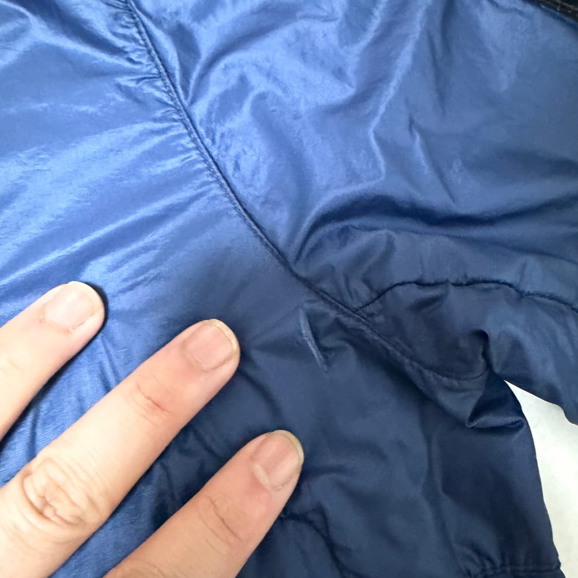 [ L ] 스톤아일랜드 마이크로 립스탑 티백 쉴드 바람막이 자켓 때 상품이미지3