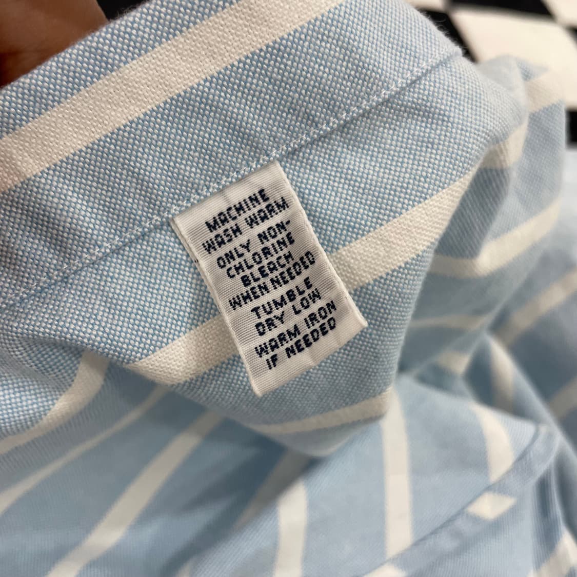 폴로 랄프로렌 스트라이프 반팔 셔츠 (L) 상품이미지4