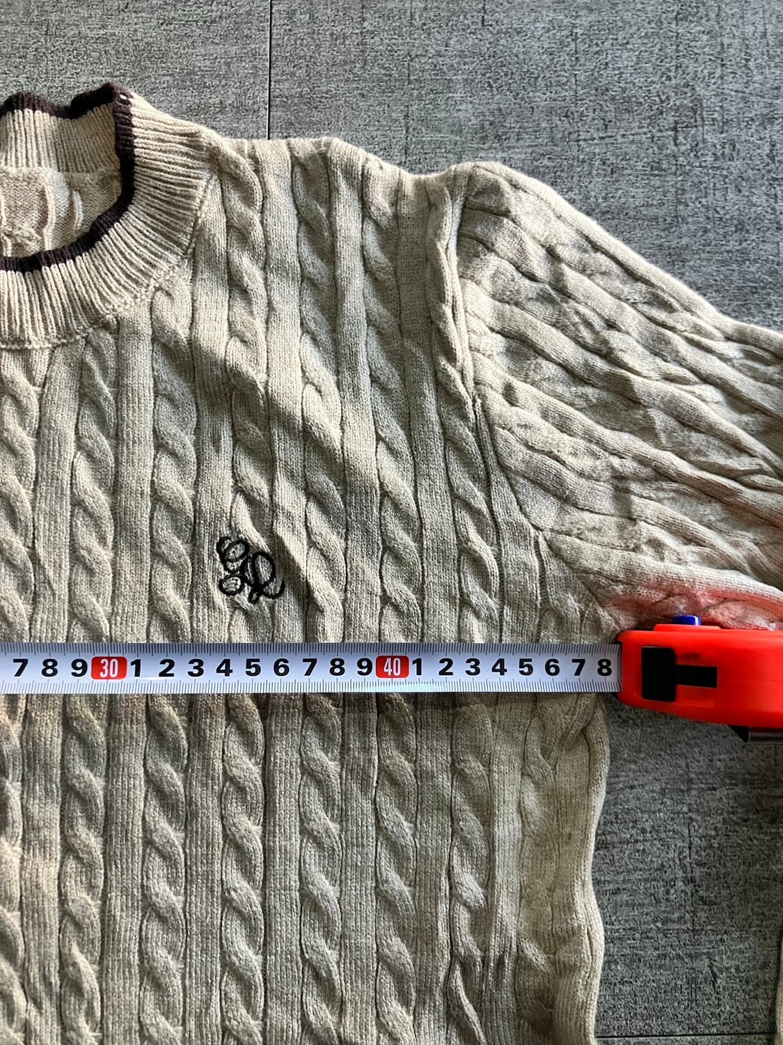 일본빈티지 Swing 올드스쿨아메카지 할메카지 배색니트스웨터 초코대대장 상품이미지2