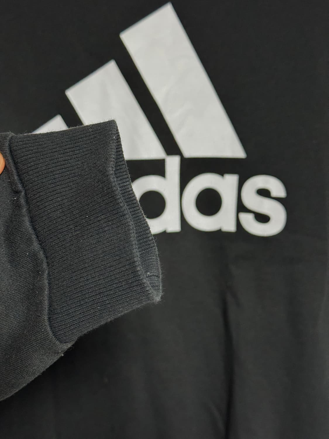 아디다스 빅로고 맨투맨 블랙 2XL 상품이미지6