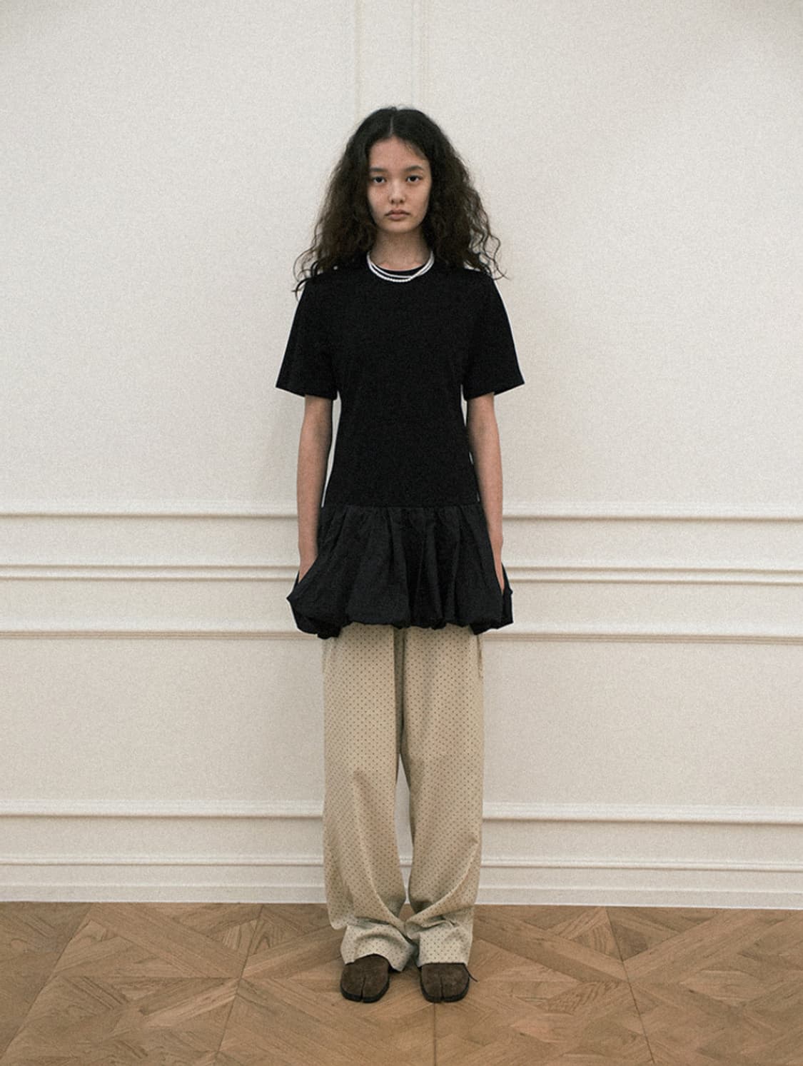 호쿠스포쿠스 도트 레이어드 팬츠 상품이미지4