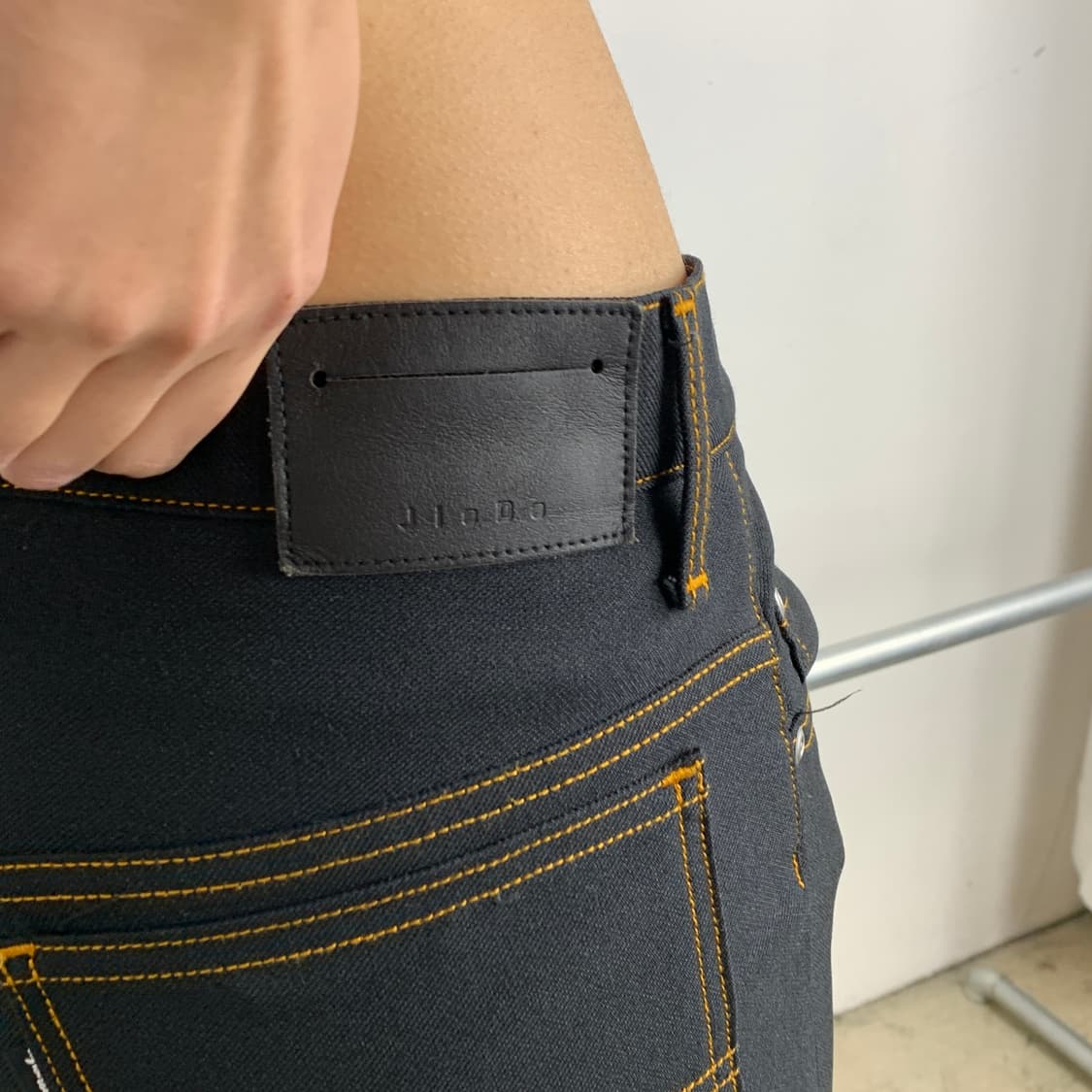 지에다 플레어핏 슬랙스 인디고 상품이미지5