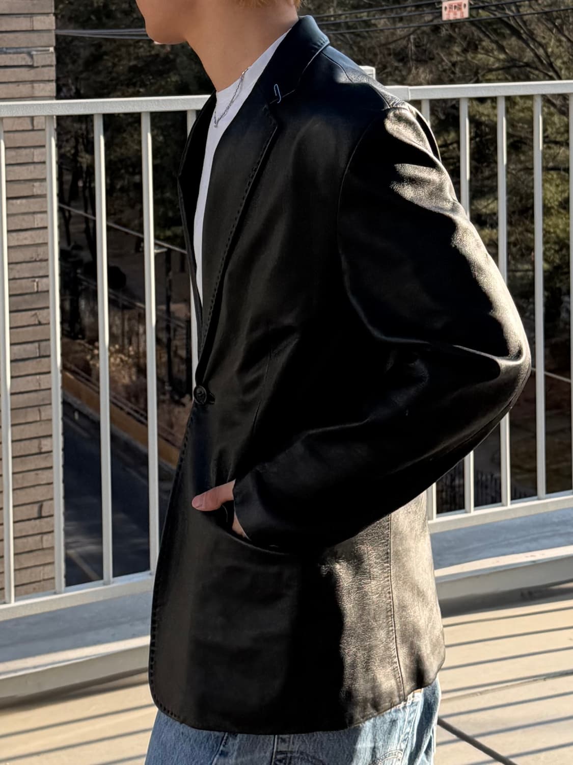 빈티지 양가죽 레더자켓 상품이미지4