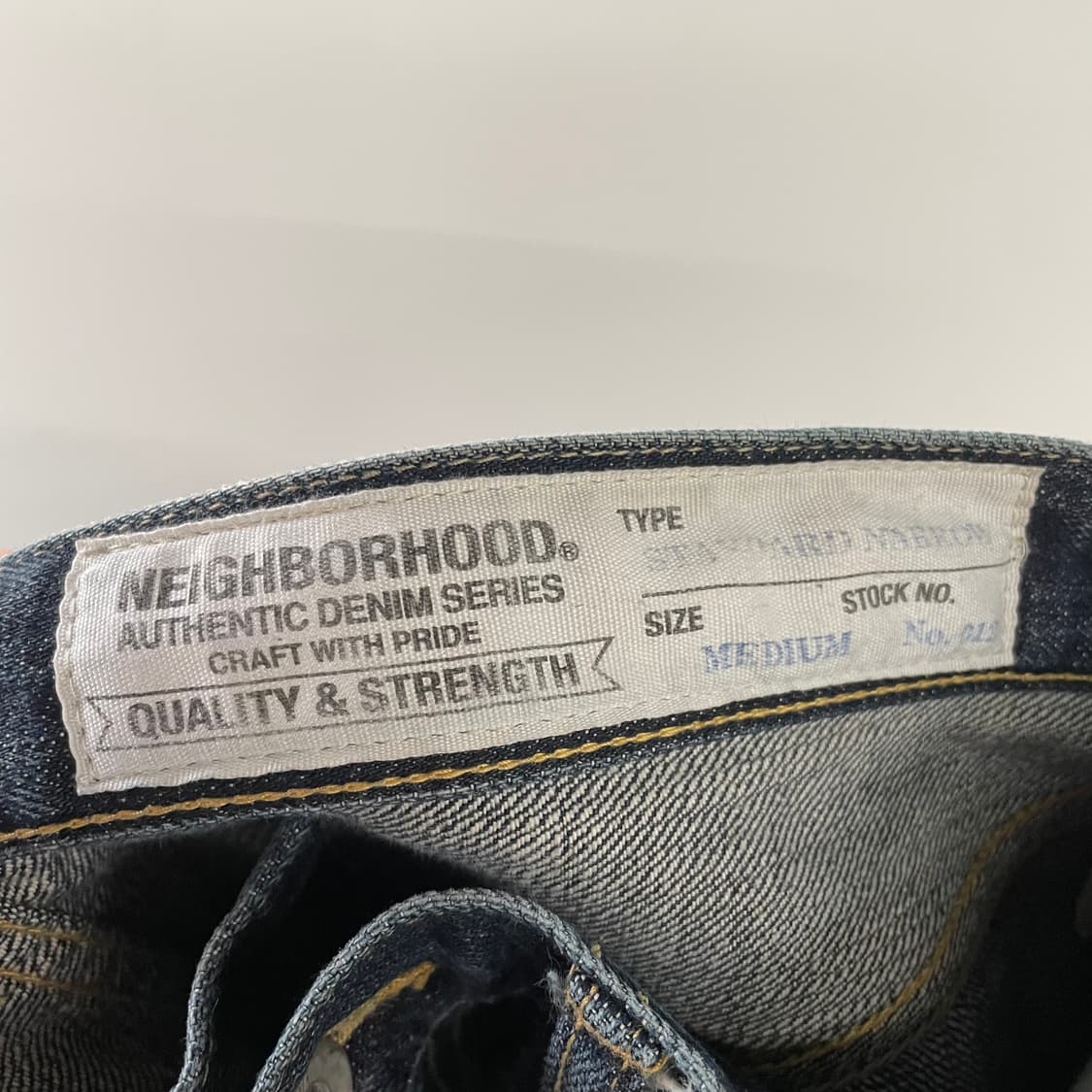 네이버후드 리지드 셀비지 데님팬츠 상품이미지9