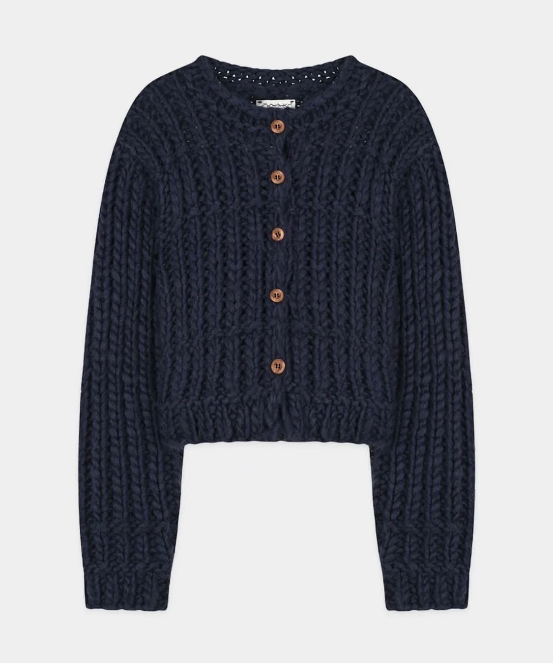 Sinoon 시눈 핸드메이드 니트 카디건 Cardigan 네이비 상품이미지3