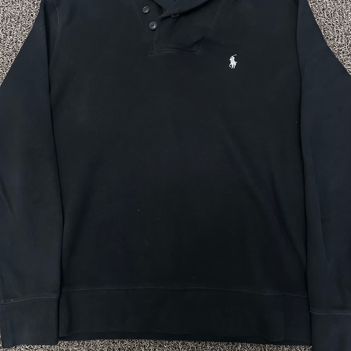 POLO 폴로 랄프로렌 숄카라 니트 블랙 L 상품이미지4