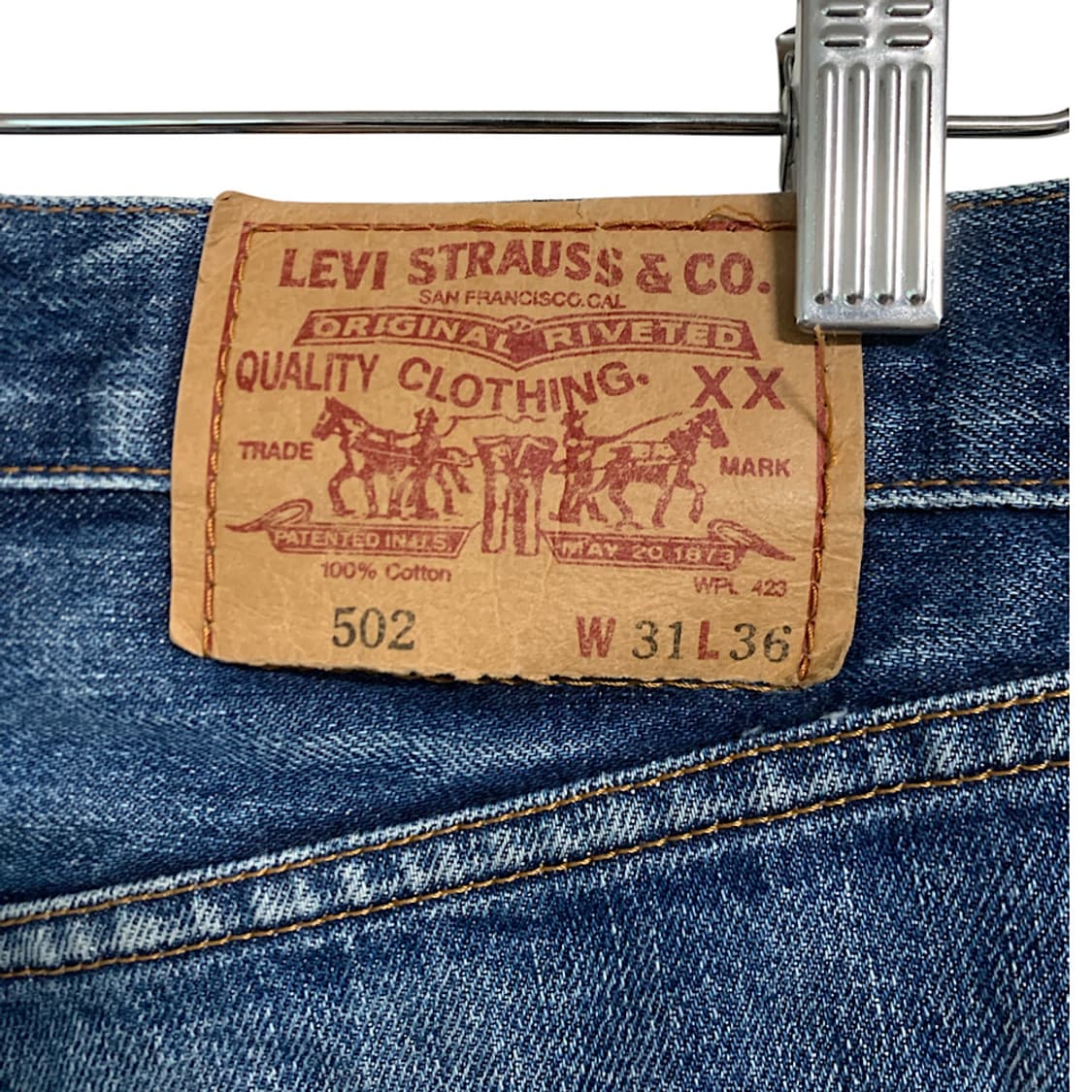 90s 리바이스 lvc 502XX 데님 팬츠 31 상품이미지6