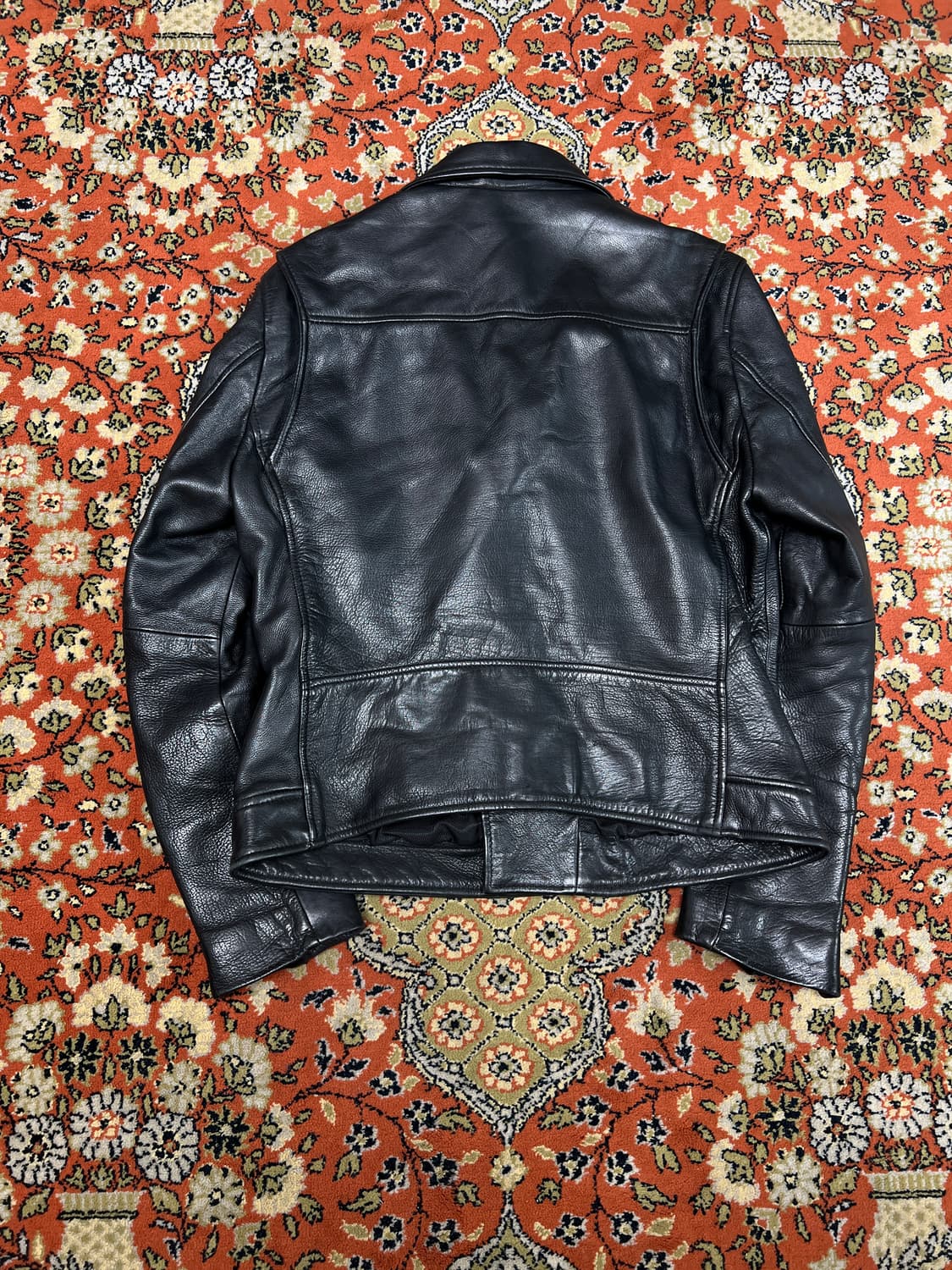 [42R] H&M 프리미엄 카우하이드 더블 라이더 가죽자켓 상품이미지2