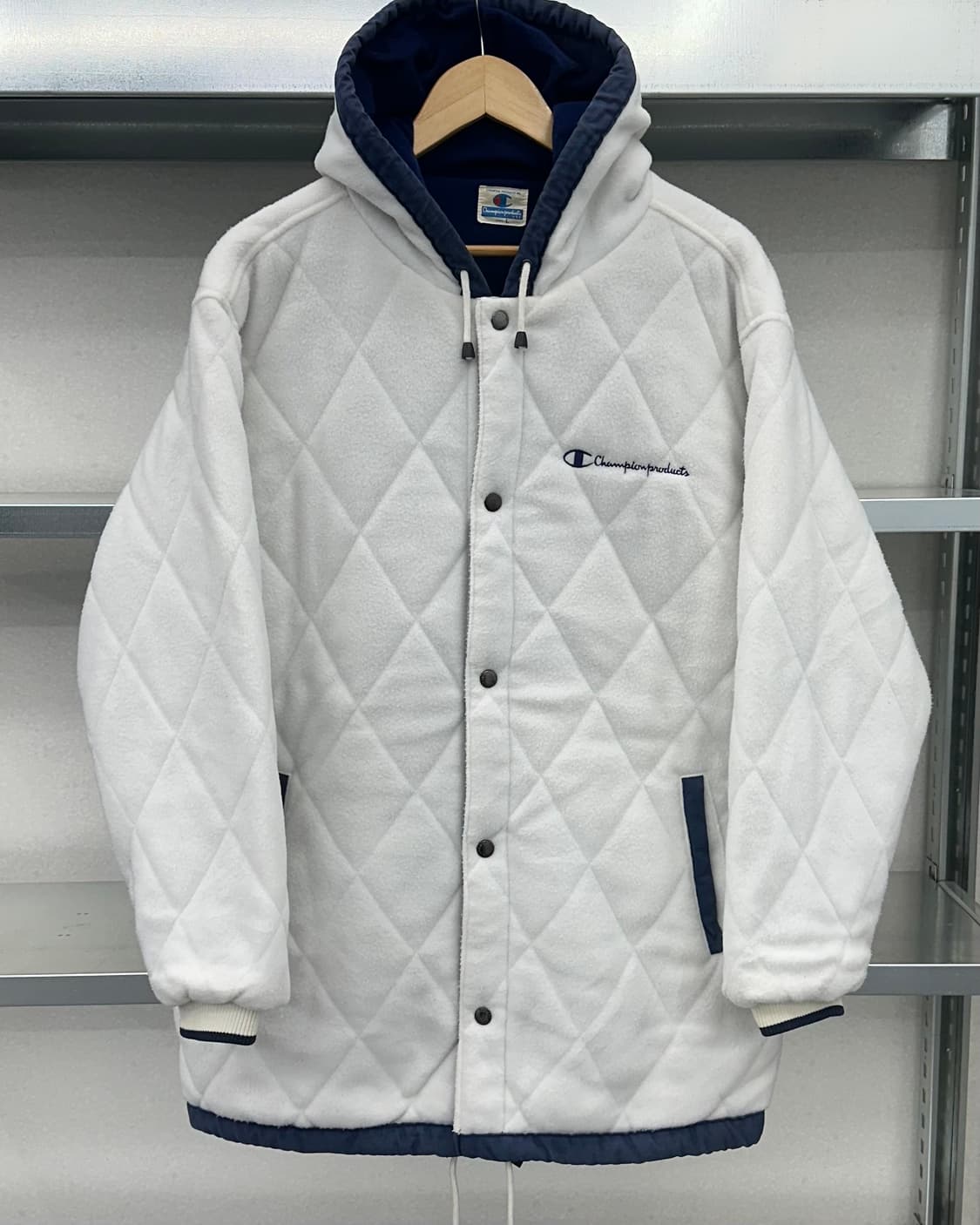 (L오버핏)90'S 챔피온 후리스 누빔 점퍼-M1507 상품이미지1