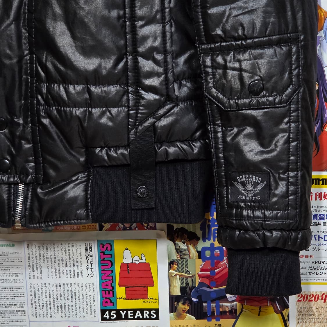 버커루 펑크 유광 패딩 점퍼 상품이미지4